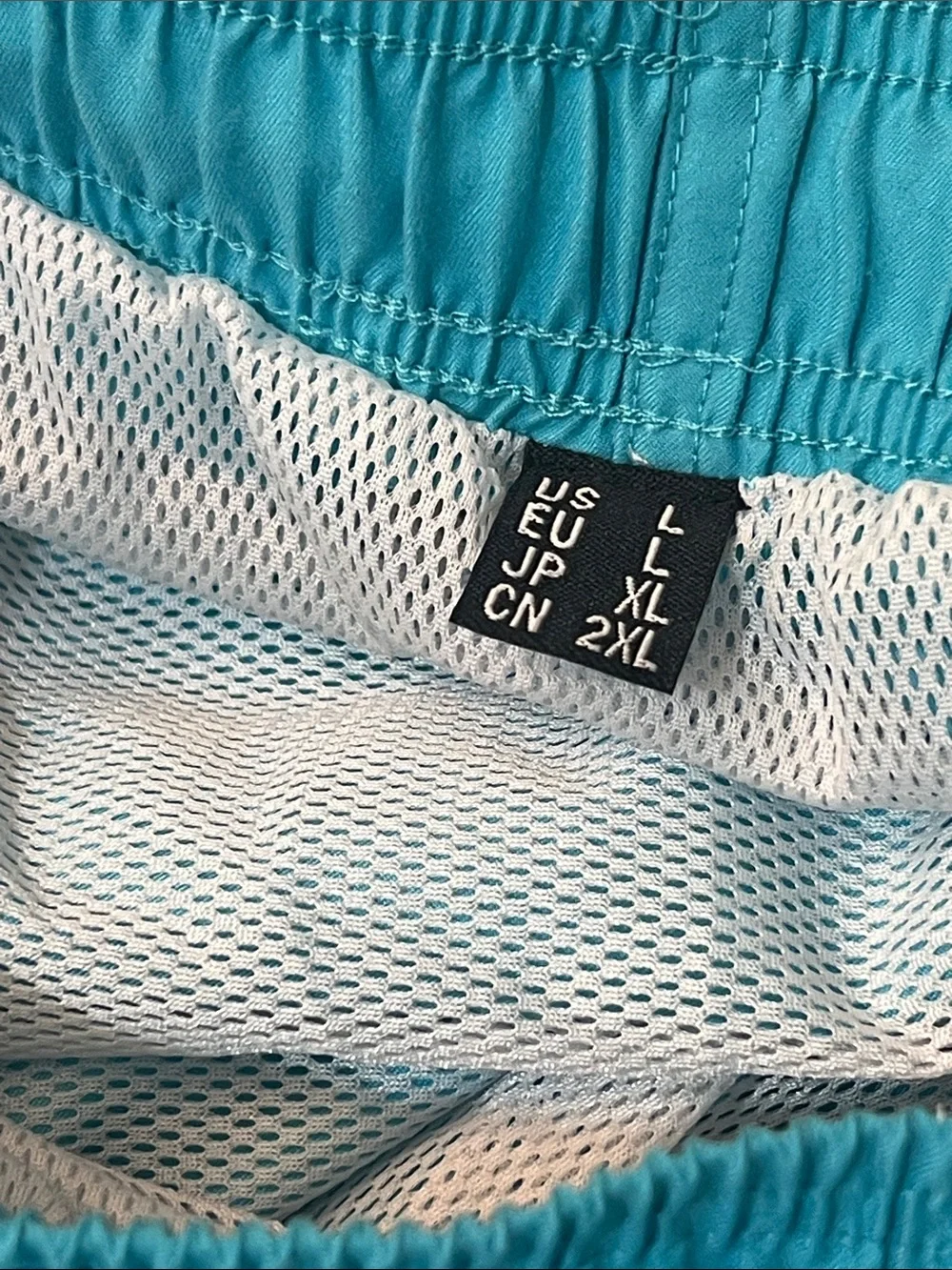 U.S. Polo Assn. Teal Swim Trunks with Lime -primark short Size LARGE